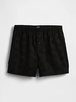 Eyelet Poplin PJ Boxer Shorts