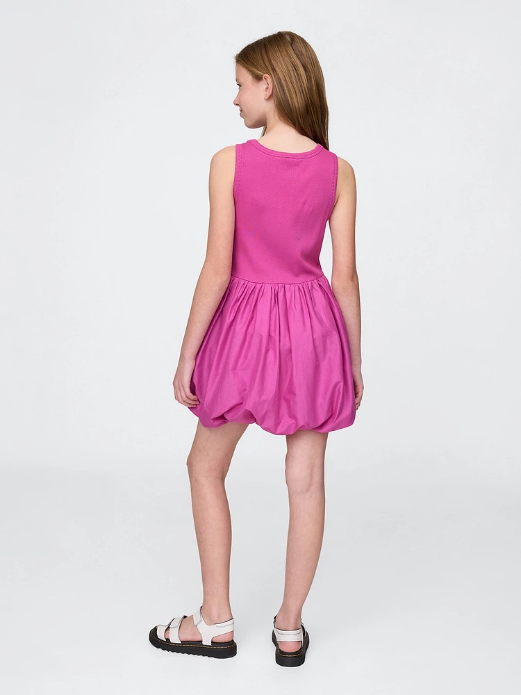 Kids Mixed Media Bubble Dress