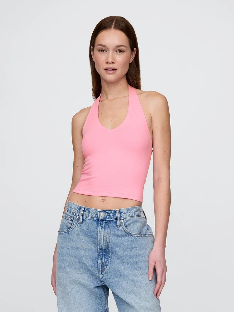 CloseKnit Halter Crop Top