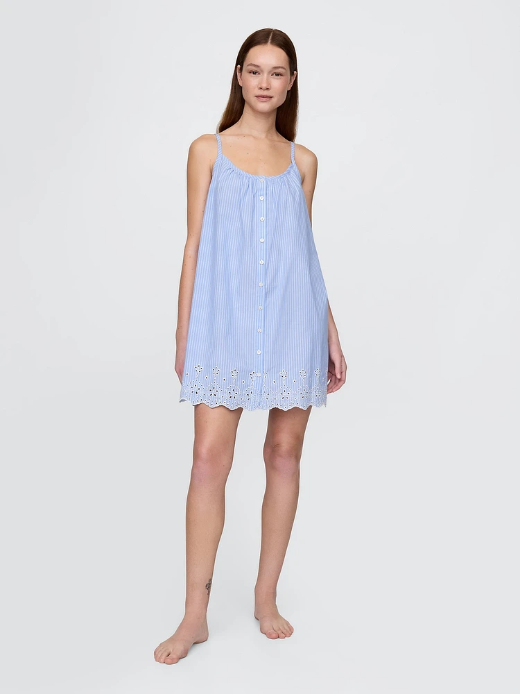 Eyelet Hem PJ Dress