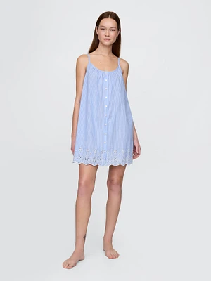 Eyelet Hem PJ Dress
