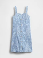Kids Denim Floral Dress
