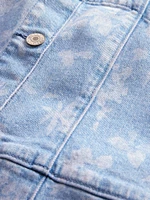 Kids Denim Floral Dress