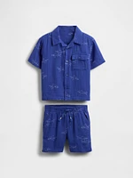 Baby & Toddler Crinkle Gauze Cabana Set