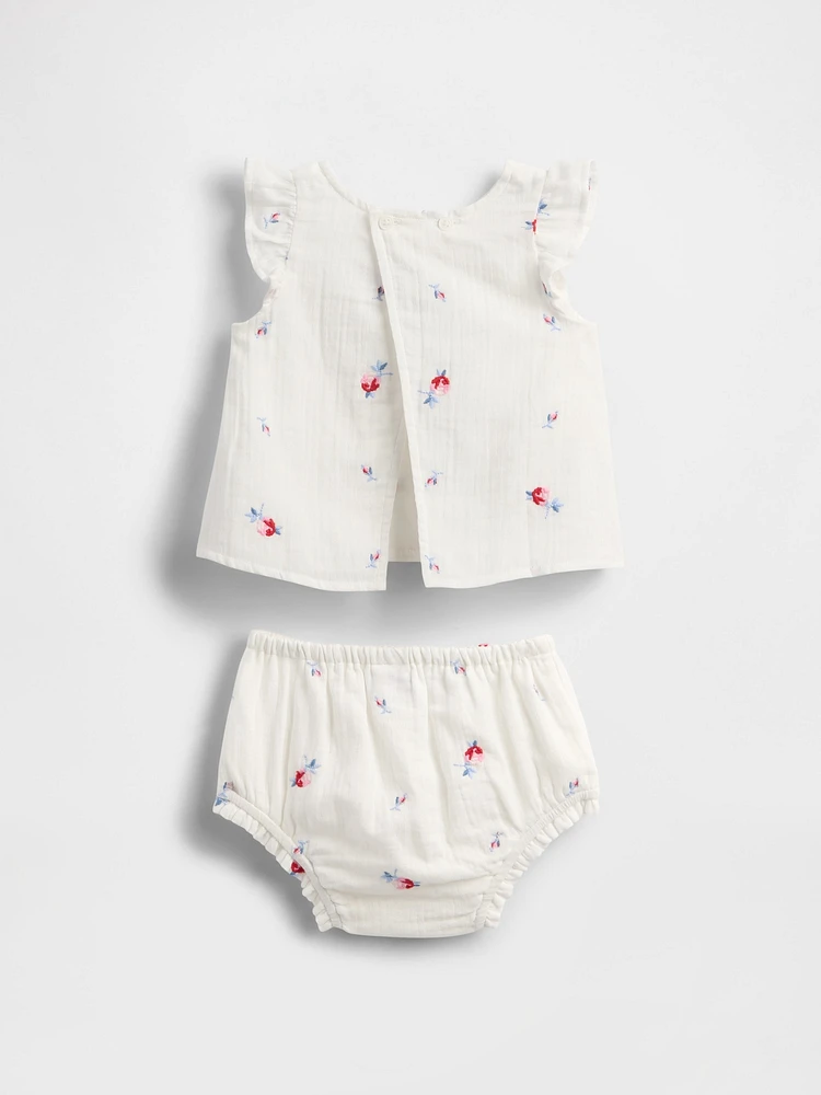 Baby Crinkle Gauze Outfit Set