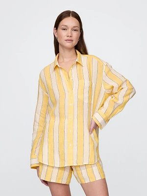 100% Linen Oversized Shirt