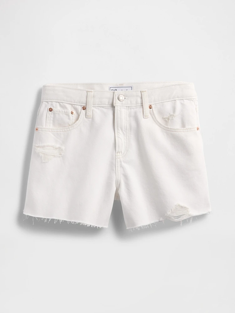4" Mid Rise UltraSoft Relaxed Cutoff Shorts