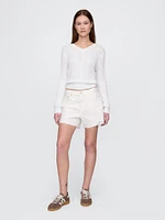 4" Mid Rise UltraSoft Relaxed Cutoff Shorts