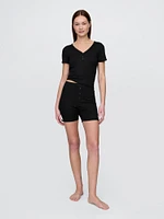 Mini Rib PJ Shorts