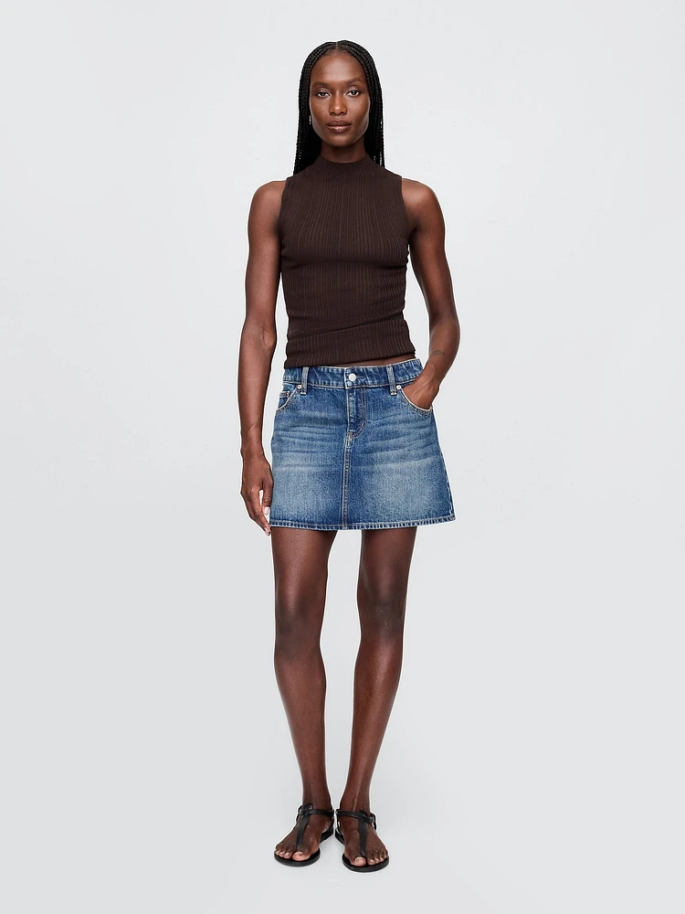 Rib Mockneck Tank Top