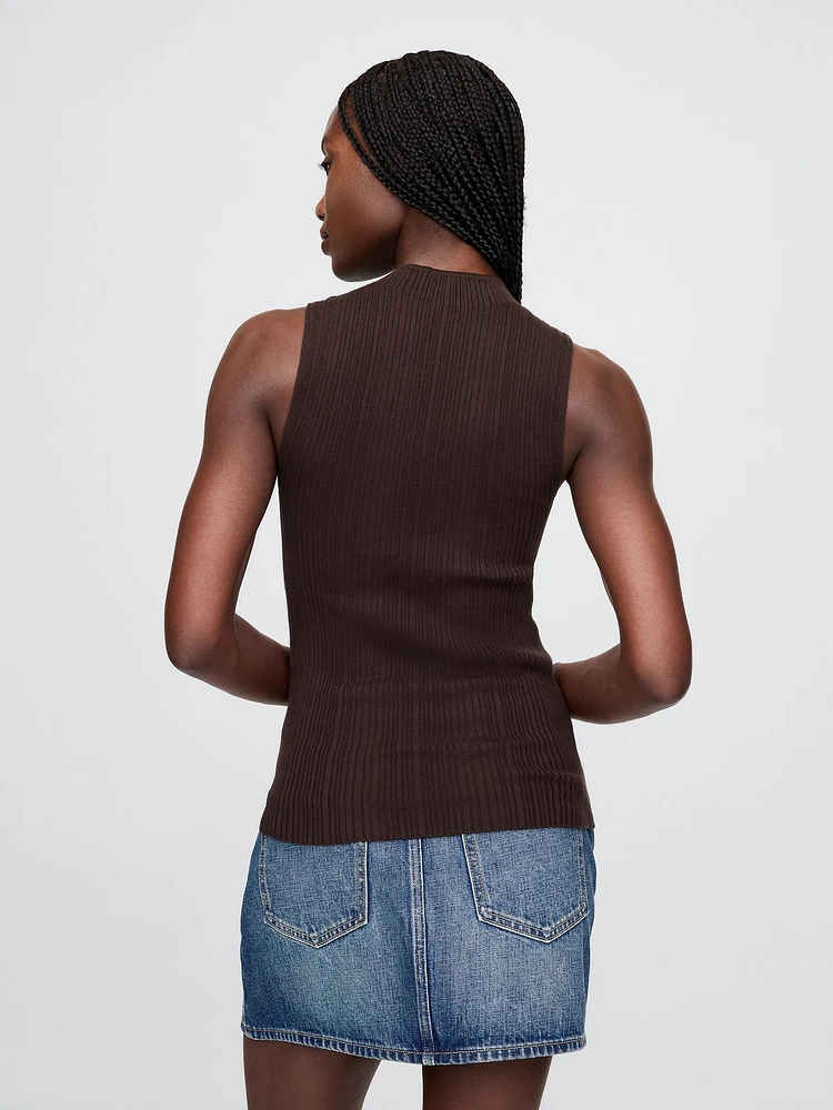 Rib Mockneck Tank Top