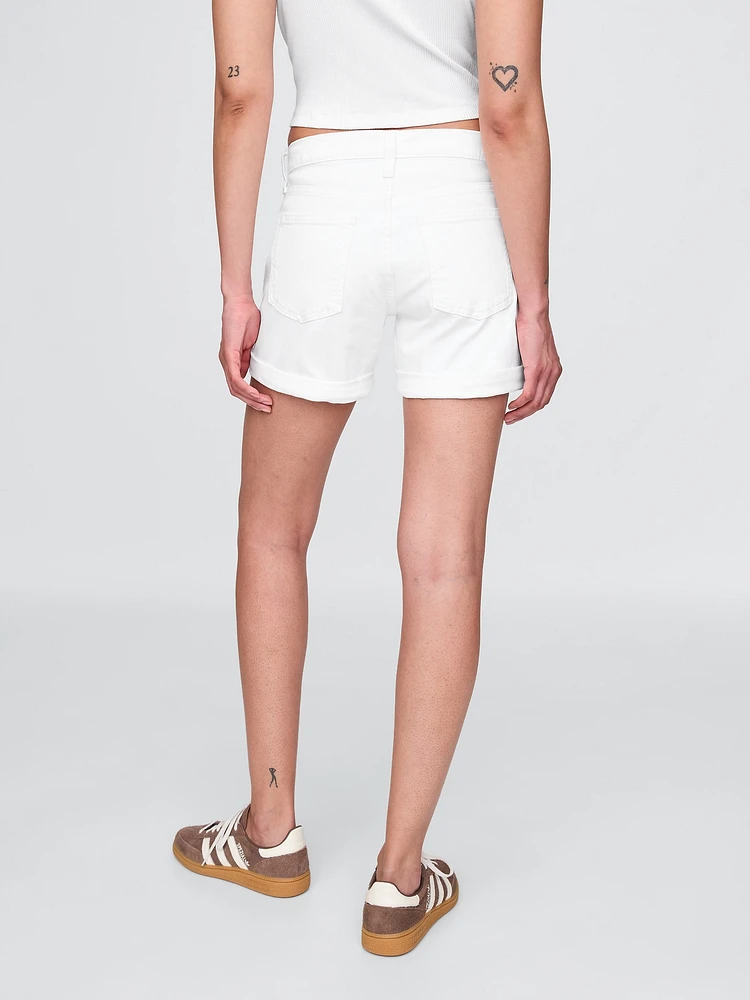 5" Mid Rise Girlfriend Shorts
