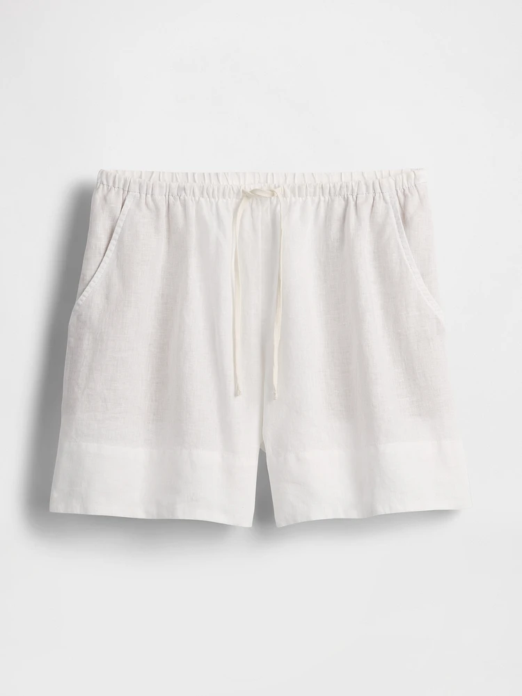 100% Linen Easy Shorts