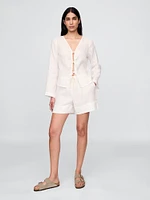 100% Linen Easy Shorts