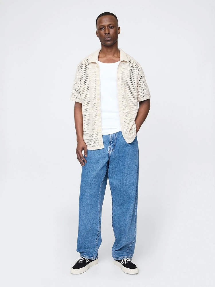 Mesh Sweater Shirt