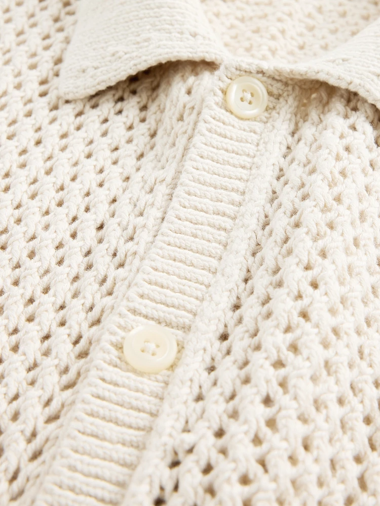 Mesh Sweater Shirt
