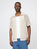 Mesh Sweater Shirt