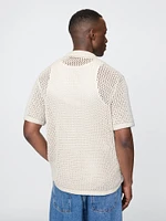 Mesh Sweater Shirt