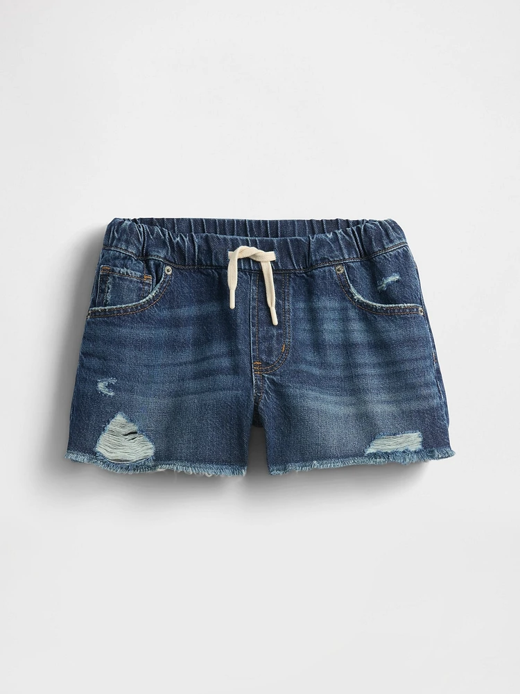 Kids Low Rise UltraSoft Stride Easy Denim Shorts