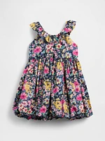 Baby & Toddler Ruffle-Neck Bubble Dress