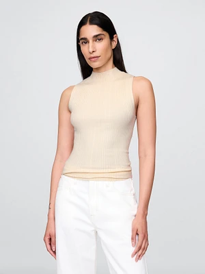 Mockneck Rib Tank Top