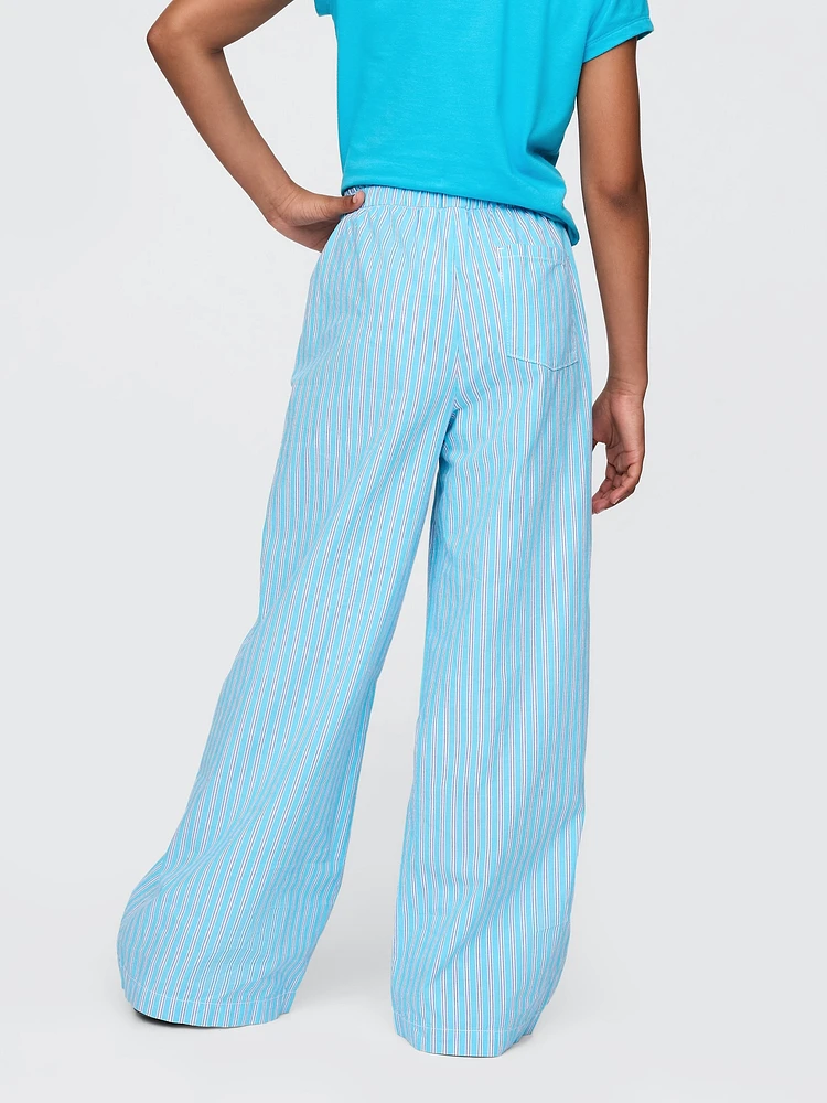 Kids Poplin Baggy Pants