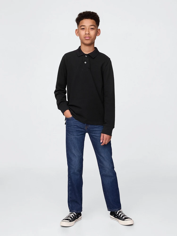 Kids Organic Cotton Uniform Polo Shirt