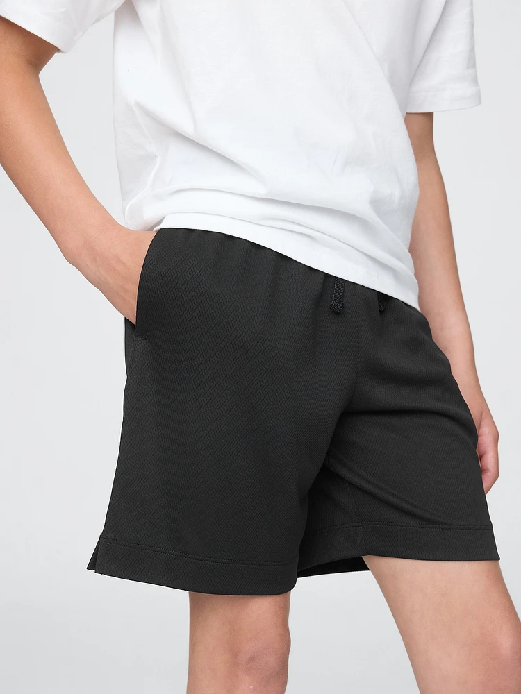 Kids GapFit 6" Recycled Mesh Easy Shorts