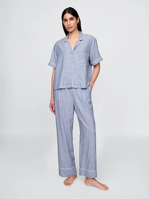 Linen-Blend PJ Pants