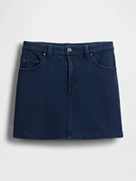 French Terry Denim Skirt