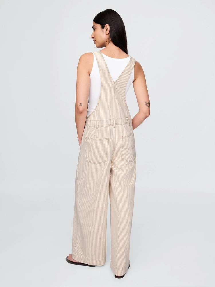 Denim Baggy Overalls