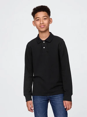 Kids Organic Cotton Uniform Polo Shirt