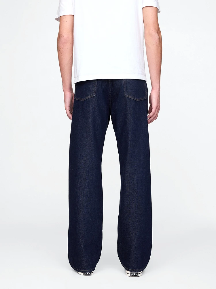 Jean coupe ample années 90 en denim Douceur suprême
