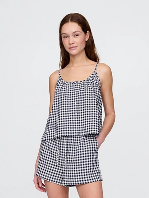 Linen-Blend Swing Cami