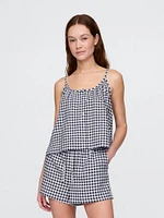Linen-Blend Swing Cami