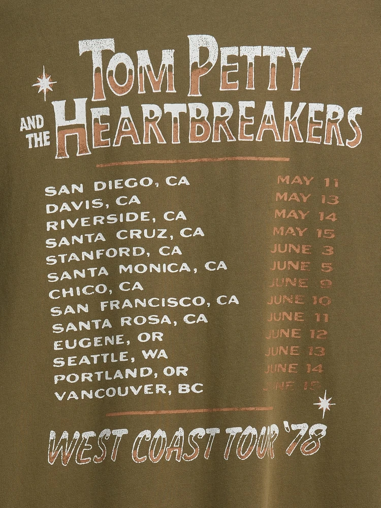 Tom Petty And The Heartbreakers Relaxed Graphic T-Shirt