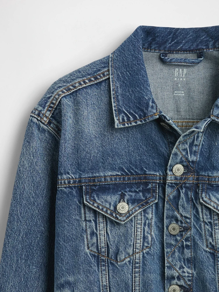 Kids Organic Cotton Icon Denim Jacket