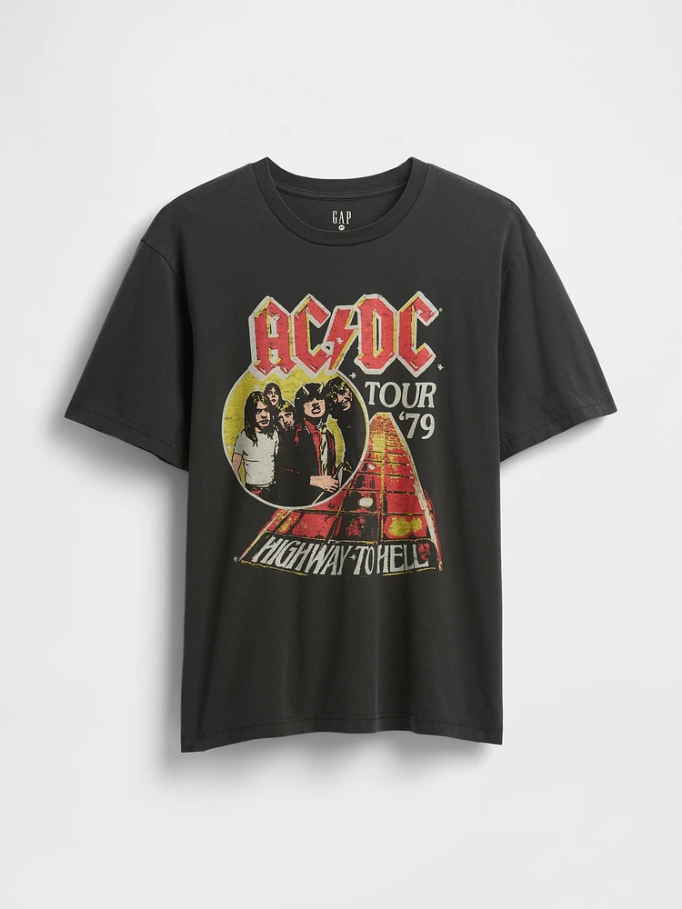 AC/DC 1979 Tour Relaxed Graphic T-Shirt