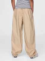 Kids Poplin Baggy Joggers
