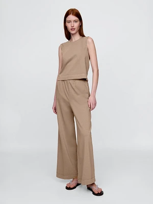 Heavyweight Organic Cotton Wide-Leg Pants