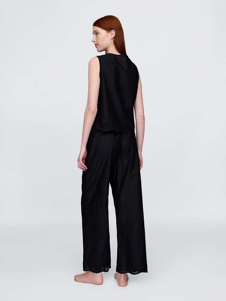 Eyelet Hem PJ Pants