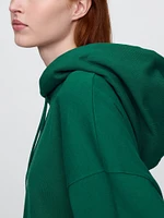 French Terry Cropped Oversized Hoodie
