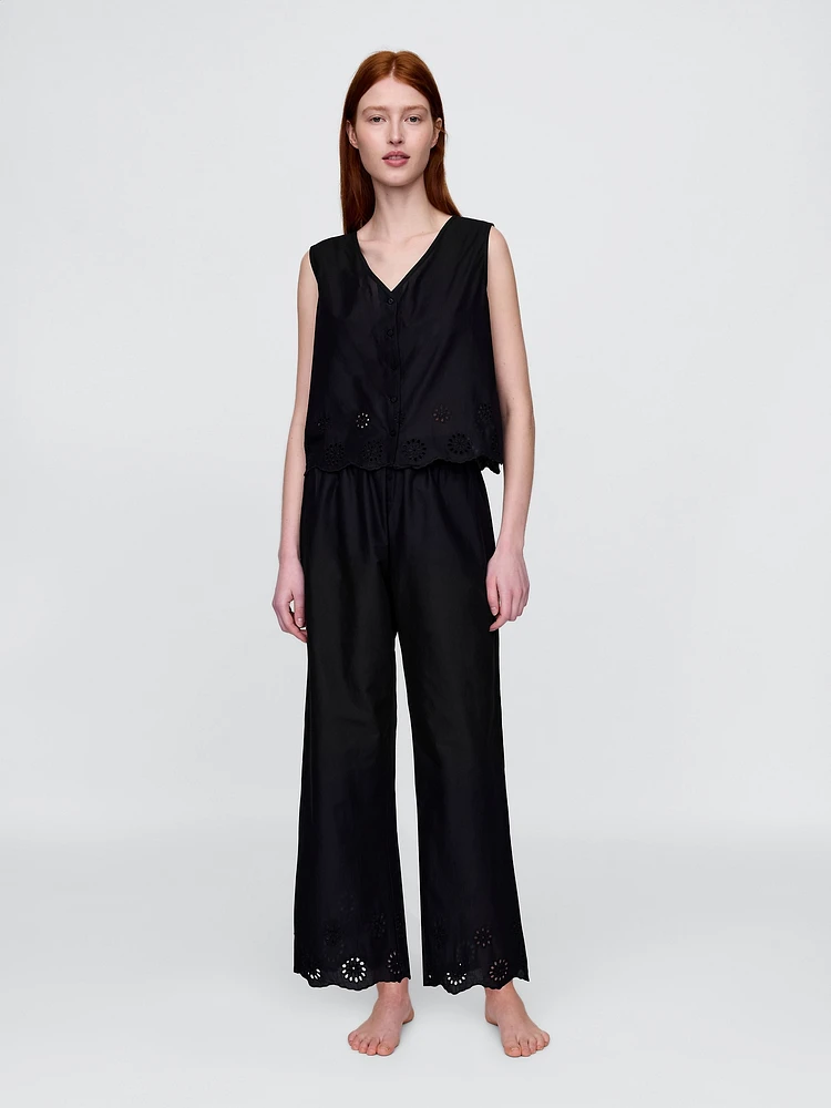 Eyelet Hem PJ Pants