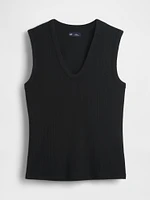 Sheer Modern Rib Tank Top