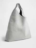 Vegan Suede Slouchy Tote Bag