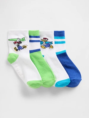 Gap × Baby & Toddler Quarter Crew Socks