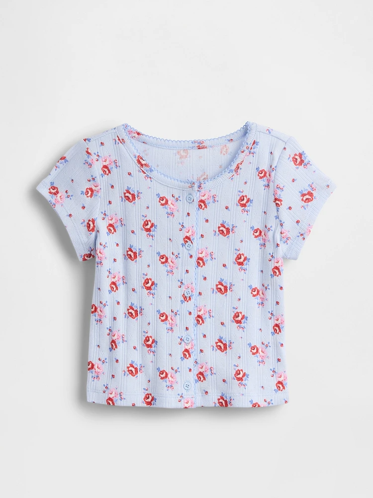 Baby & Toddler Pointelle Rib Top