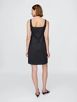 Twill Mini Shirtdress