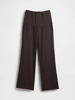 Maternity Full Panel Linen-Blend Pants