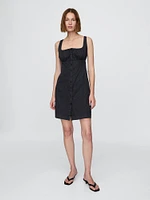 Twill Mini Shirtdress